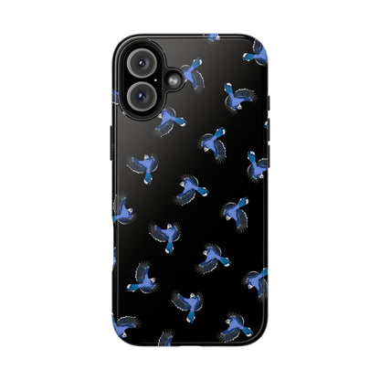 Blue Jay iPhone Case Black – Premium Tough Phone Cover for Bird Lovers