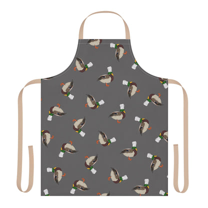 Mallard and Duck Apron in Black