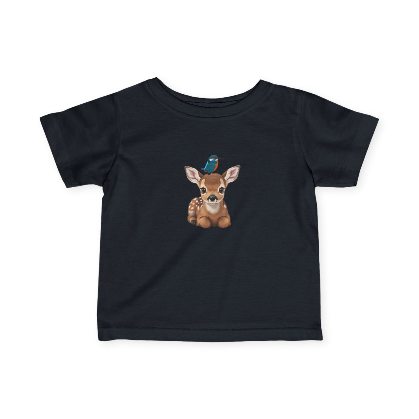 Fawn Baby & Toddler T-Shirt with Kingfisher Bird