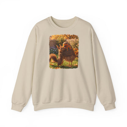 Premium Sweatshirt Rosi Rotkehlchen & Eichhörnchen | Pullover für Vogelfreunde