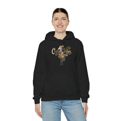 Schuhschnabel mit Strickpullover Cozy Vibes Hoodie - Vogel Kapuzenpullover für Vogelbeobachter & Naturliebhaber mit Vogelmotiv