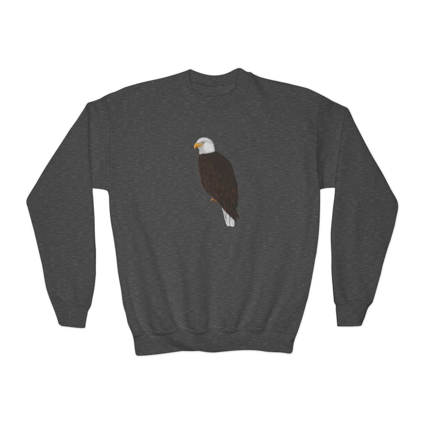 Bald Eagle Bird Birdwatching Youth Crewneck Sweatshirt