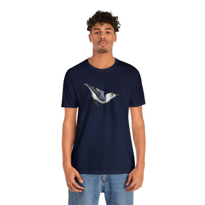 White Breasted Nuthatch Bird Tee - jz.birds