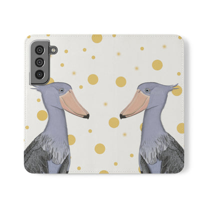 Shoebill Bird Art Phone Flip Case