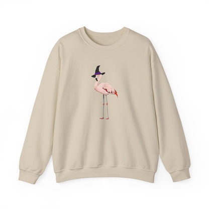 Flamingo Halloween Birds Witch Birdwatcher Sweatshirt