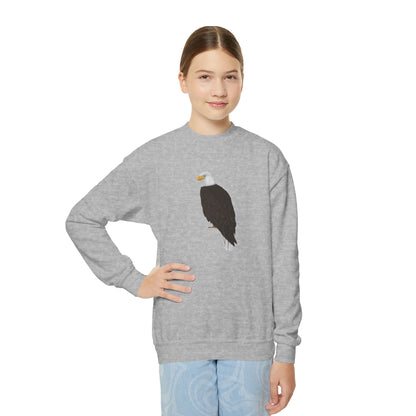 Bald Eagle Bird Birdwatching Youth Crewneck Sweatshirt