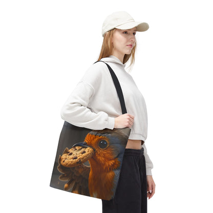 Robin Rosi Chocolate Cookie Tote Bag for Cozy Aesthetic Fans and Bird Lovers