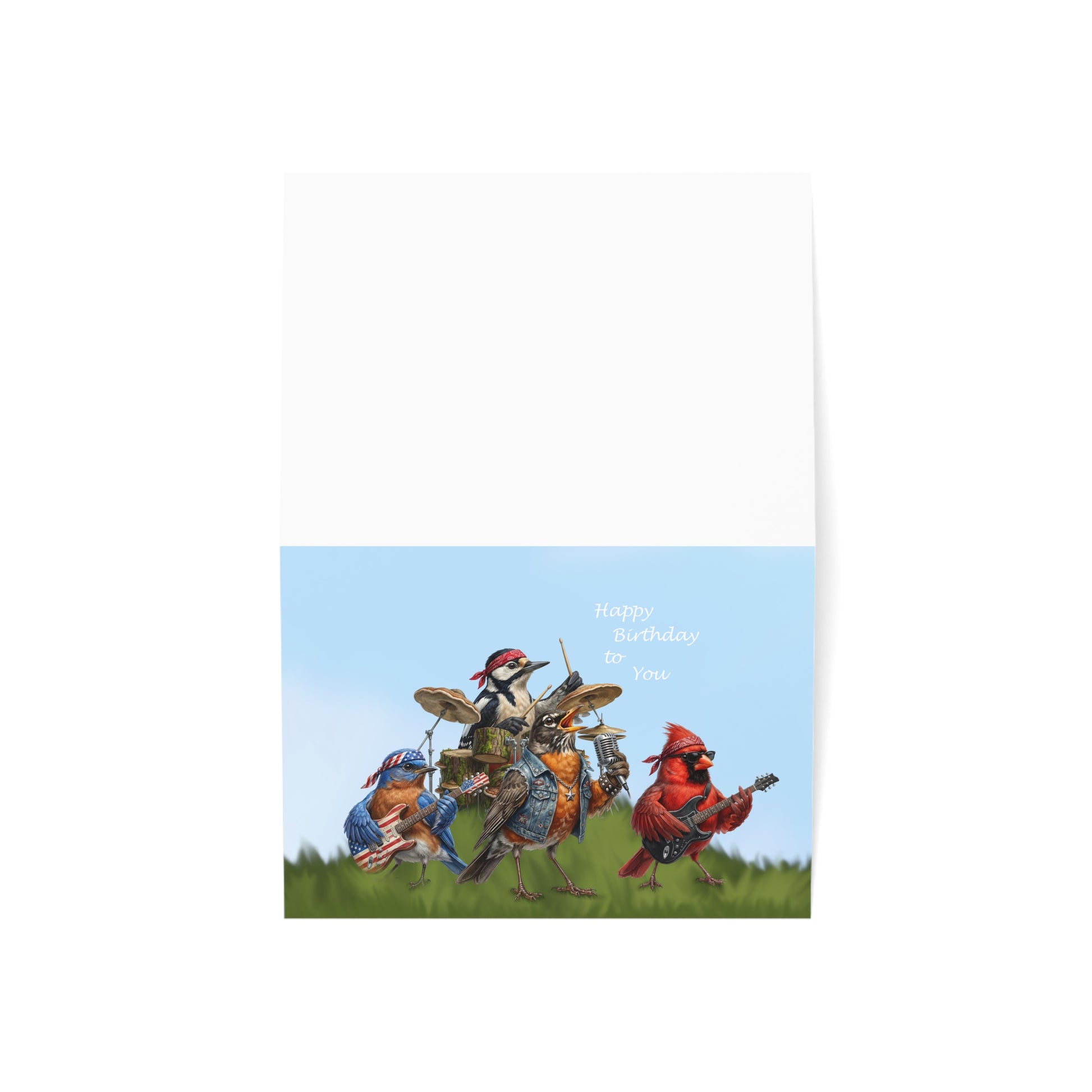 The Backyard Birds Birthday Card – Premium Matte Happy Bird Greeting – Cards