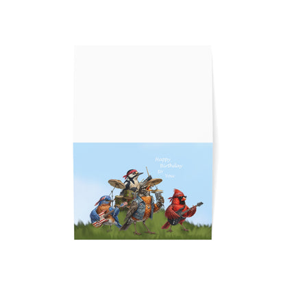 The Backyard Birds Birthday Card – Premium Matte Happy Bird Greeting – Cards