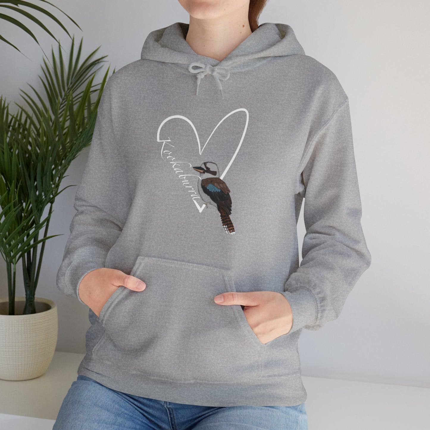 Kookaburra Heart Bird Birdwatching Birdlover Hoodie