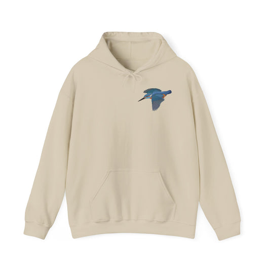 Eisvogel Vogel Hoodie - Kapuzenpullover für Vogelbeobachter & Naturliebhaber mit Vogelmotiv