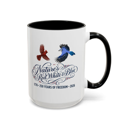 Cardinal & Blue Jay America 250 Mug | Red, White & Blue Ceramic Cup