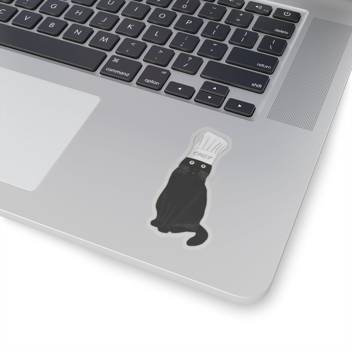 Black Cat with Kitchen Chef Hat Cat Lover Sticker