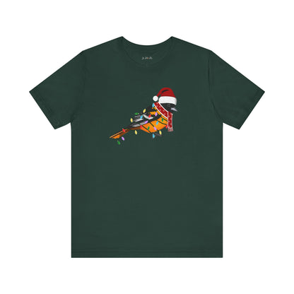 Baltimore Oriole with Fairy Lights Christmas Bird T-Shirt