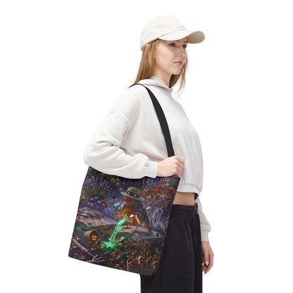 Robin Rosi Halloween Magic Potion Tote Bag for Spooky Season and Cozy Fall Lovers