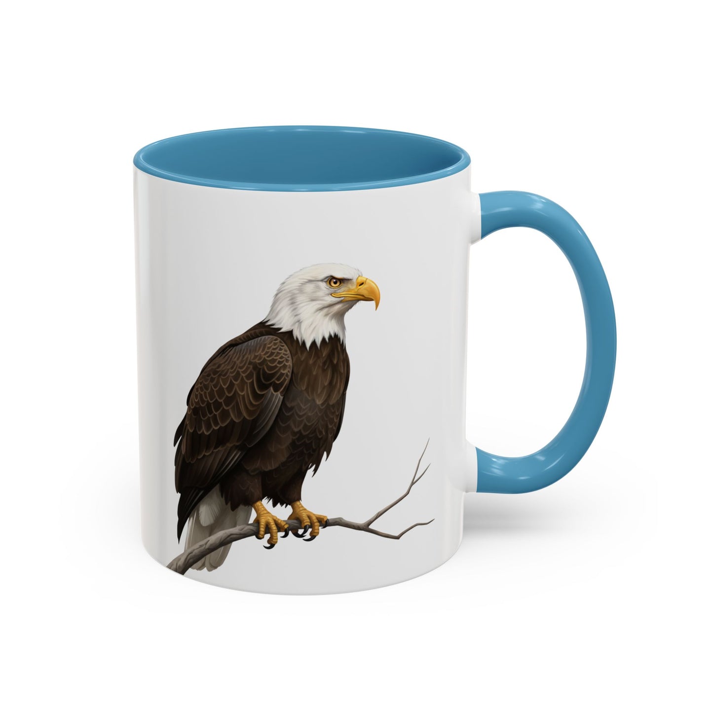 ハクトウワシの陶器製バードコーヒーマグ – バードウォッチャーへのカスタムギフト