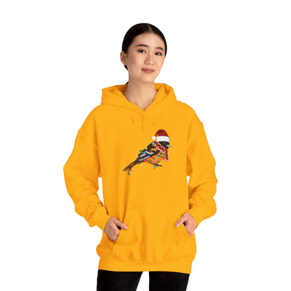 Baltimore Oriole with Fairy Lights Christmas Bird Hoodie