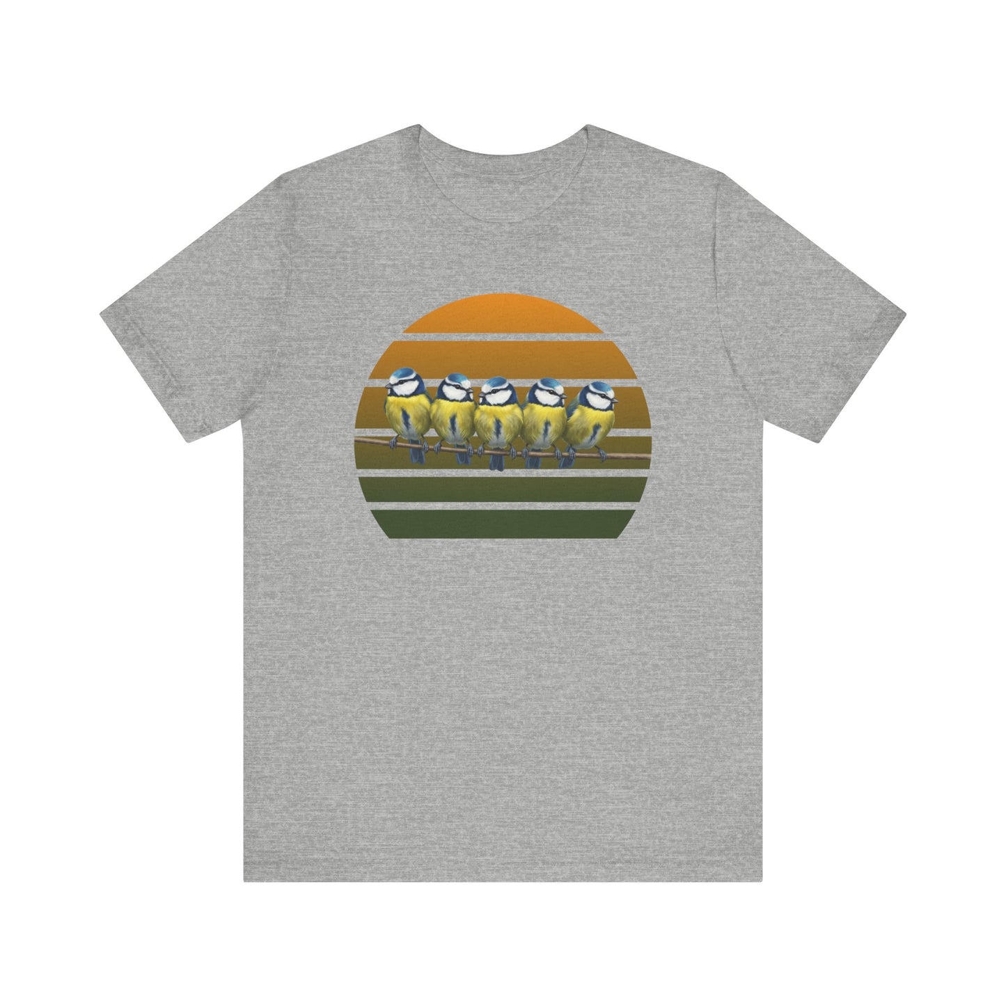 Blaumeisen Premuim T-Shirt | Geschenk für Vogelbeobachter | jz.birds
