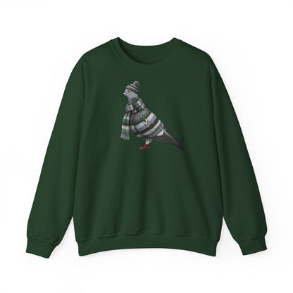 Taube in Strick Weihnachts-Sweatshirt | Unisex Vogel Sweater für Vogelfreunde & Vogelbeobachter