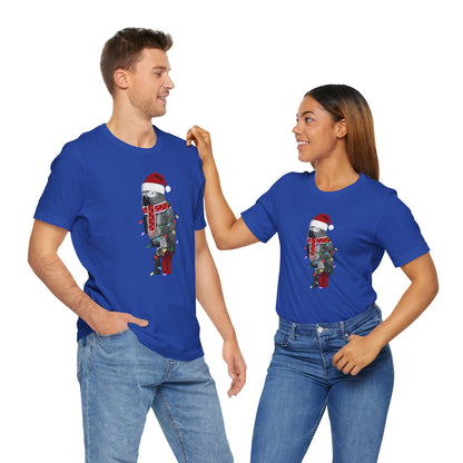 Grey Parrot with Fairy Lights Christmas Bird T-Shirt