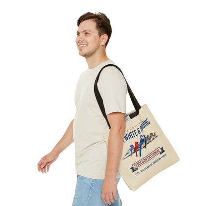 Red, White & Birding Vintage Tote Bag | US 250th Anniversary