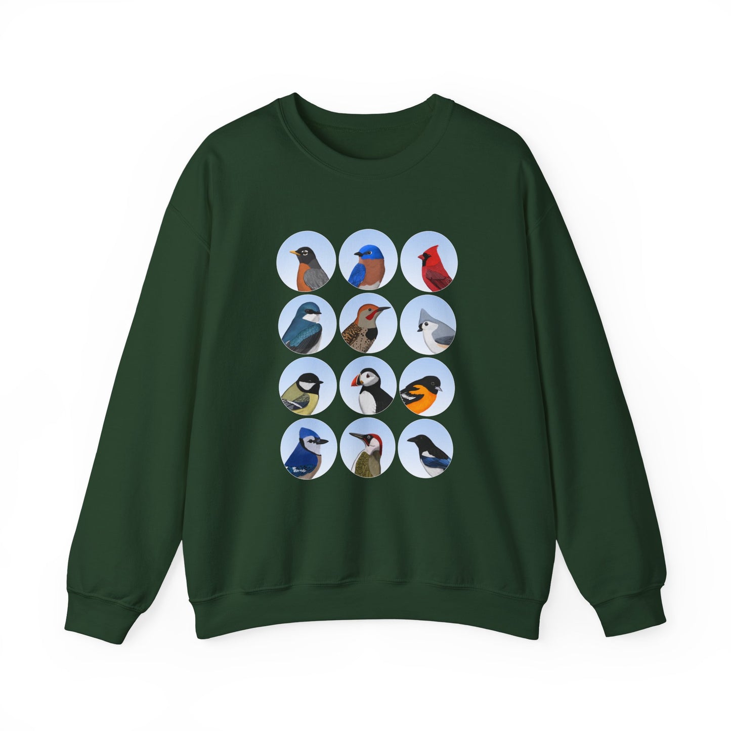 Birds Sweatshirt Bluebird Cardinal Robin Blue Jay Puffin Bird Watching & Bird Lovers