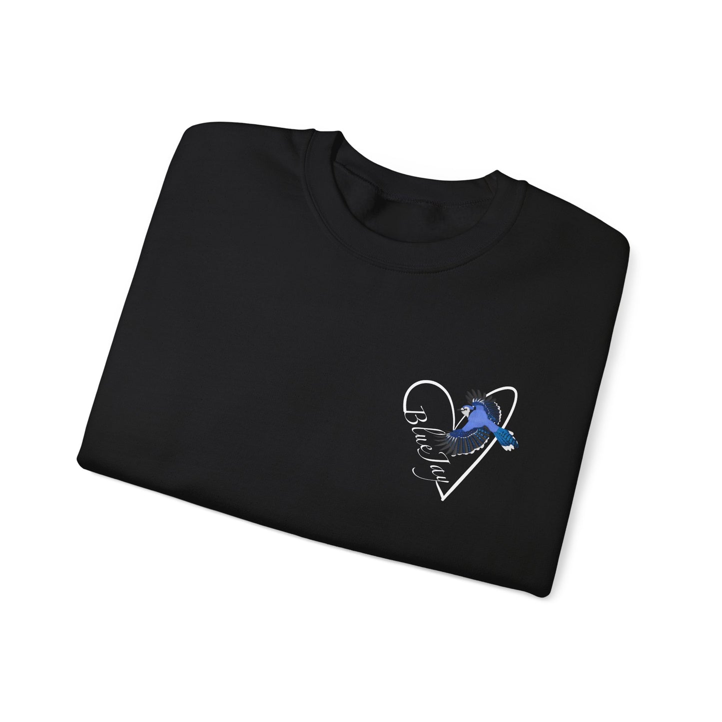 Blue Jay Heart Birdlover Biologist Bird Sweatshirt