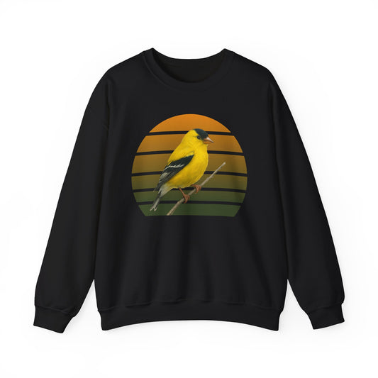 American Goldfinch Sweatshirt | Unisex Bird Lover Pullover | Wildlife Birder Gift | Songbird Crewneck