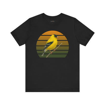 American Goldfinch T-Shirt | Unisex Retail Fit Bird Lover Tee | Wildlife Birder Gift