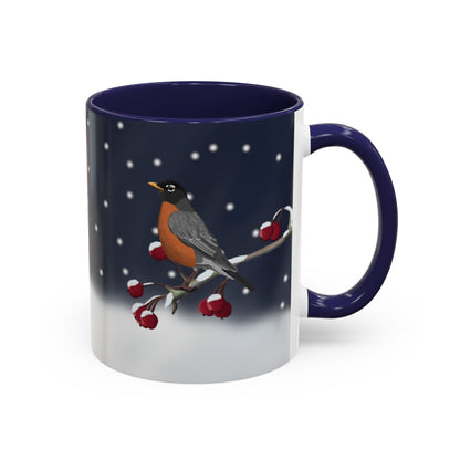 American Robin Bird Coffee Mug | Ceramic Christmas Gift for Bird Lovers