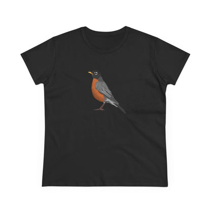 American Robin Bird Design for Birdwatchers and Bird Lovers Women's T-Shirt