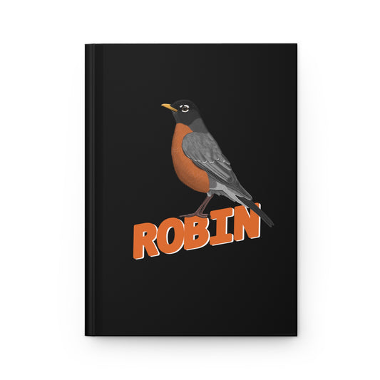 American Robin Bird Hardcover Journal 150 Pages A5 for Bird Lovers & Bird Watchers