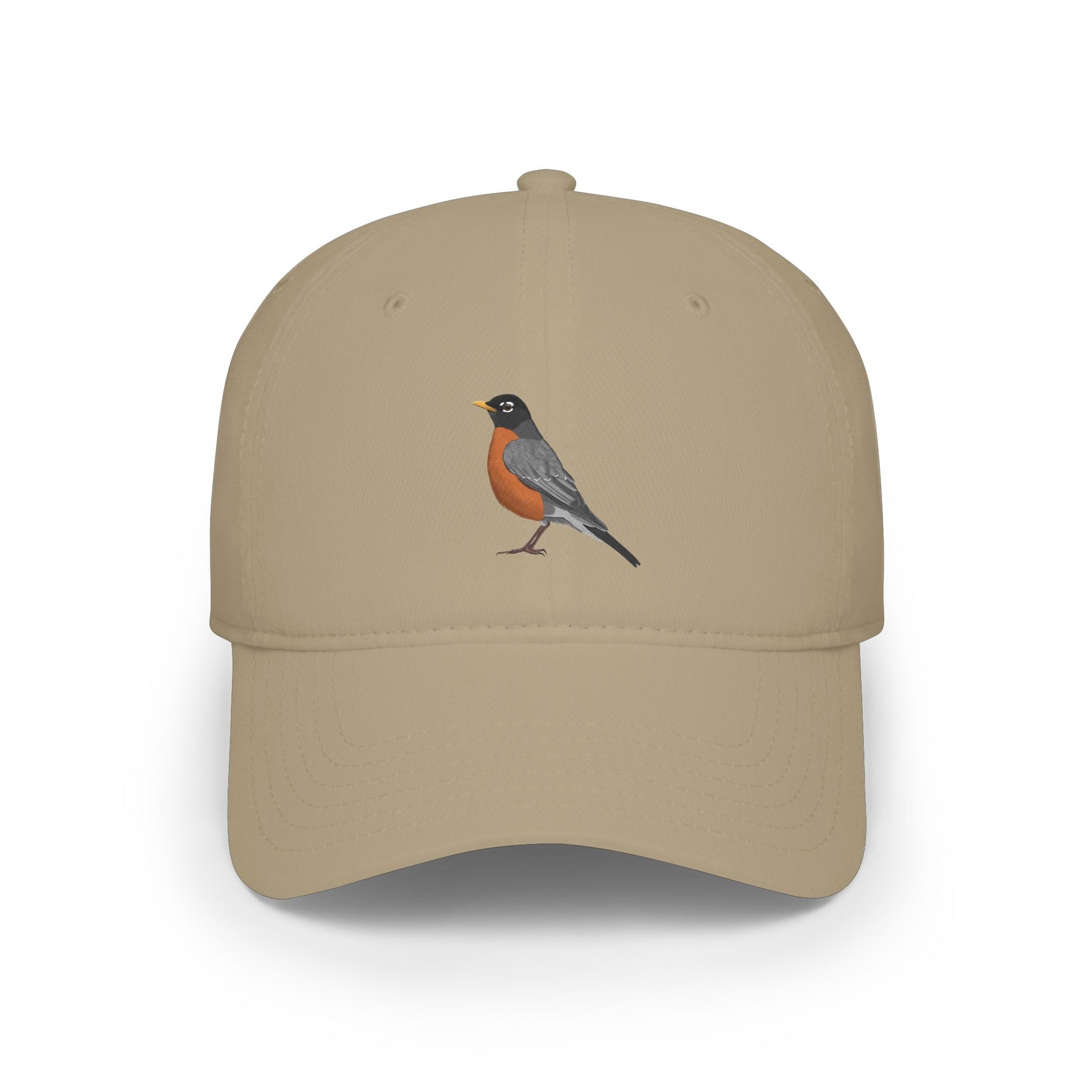 American Robin Birdwatching Cap | Realistic Backyard Bird Art Hat