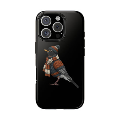American Robin Dual-Layer iPhone Case with Bird Art – The Perfect Gift for Ornithologists & Bird Lovers