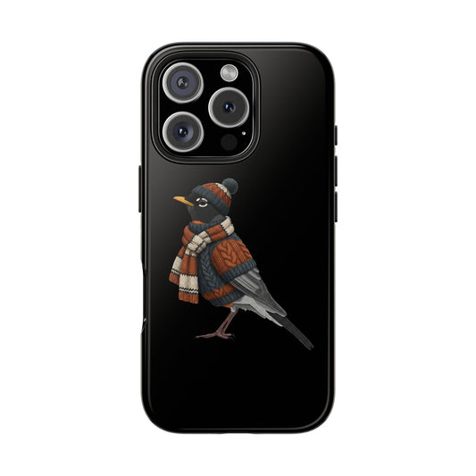 American Robin Dual-Layer iPhone Case with Bird Art – The Perfect Gift for Ornithologists & Bird Lovers