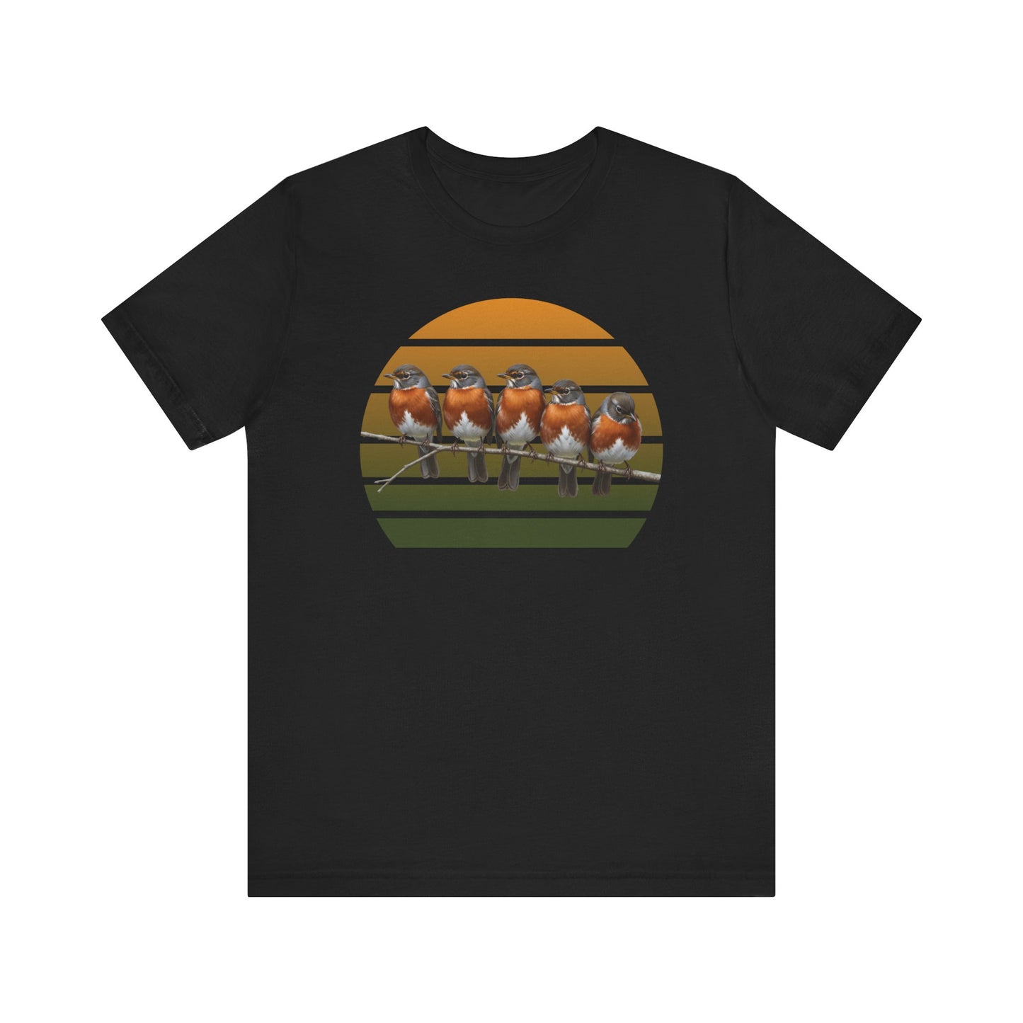 American Robin Premium T-Shirt | Unique Birdwatcher & Birder Gift by jz.birds