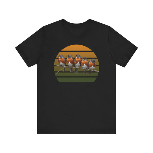 American Robin Premium T-Shirt | Unique Birdwatcher & Birder Gift by jz.birds