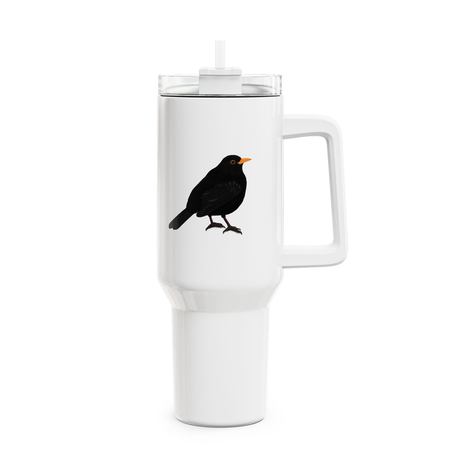 Amsel Thermo-Tumbler 40oz (1,2L) – Edelstahl Isolierbecher für Vogelbeobachter
