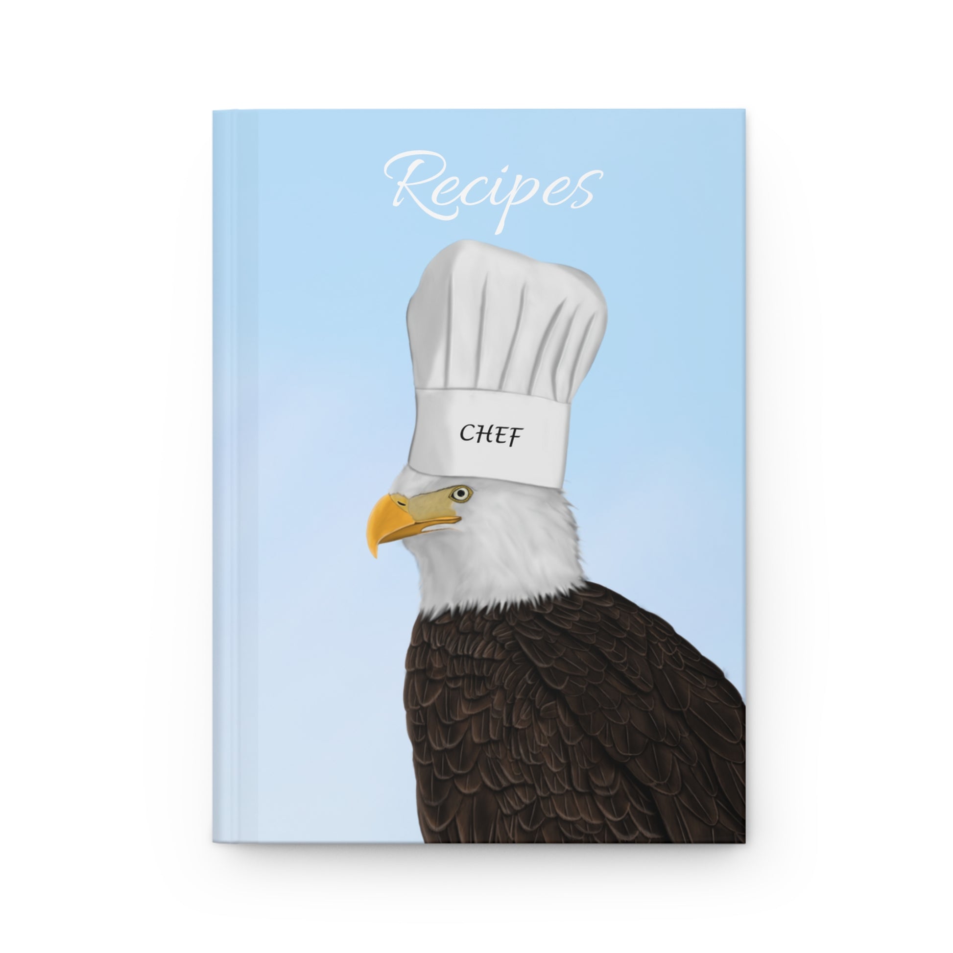 Bald Eagle Bird Hardcover Journal for Recipes 150 Pages A5 Bird Lovers & Bird Watchers