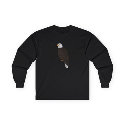 Bald Eagle Birding & Birdwatching Bird Cotton Long Sleeve T-Shirt