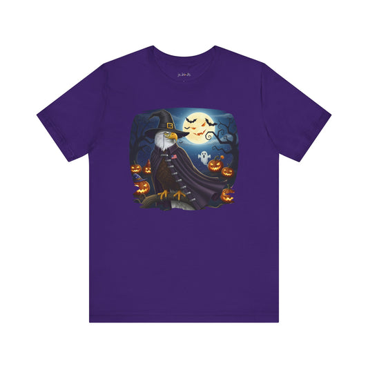 Bald Eagle Halloween Bird T-Shirt - Spooky Full Moon Halloween Costume for Bird Lovers
