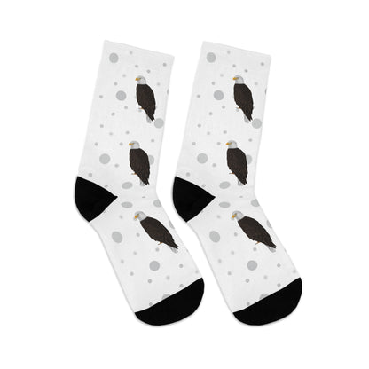 Bald Eagle Socks White Bird Socks for Bird Lovers One Size