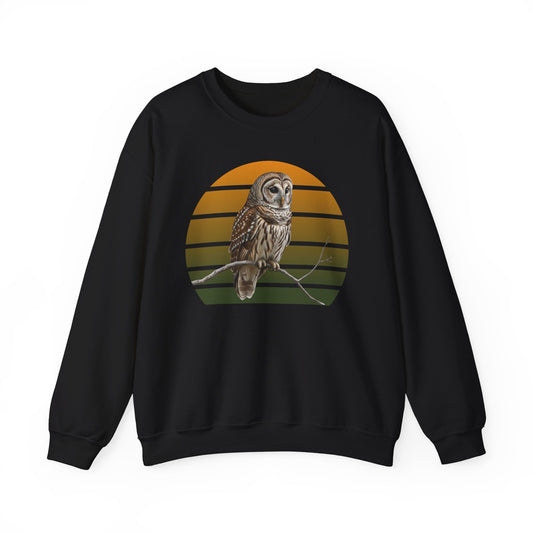 Barred Owl Sweatshirt | Unisex Bird Lover Pullover | Wildlife Birder Gift | Bird Crewneck