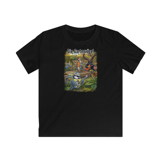 Bert Blaumeise live vor der Bühne (Vintage-Grunge) – Premium Kinder T-Shirt | Die Gartenvögel