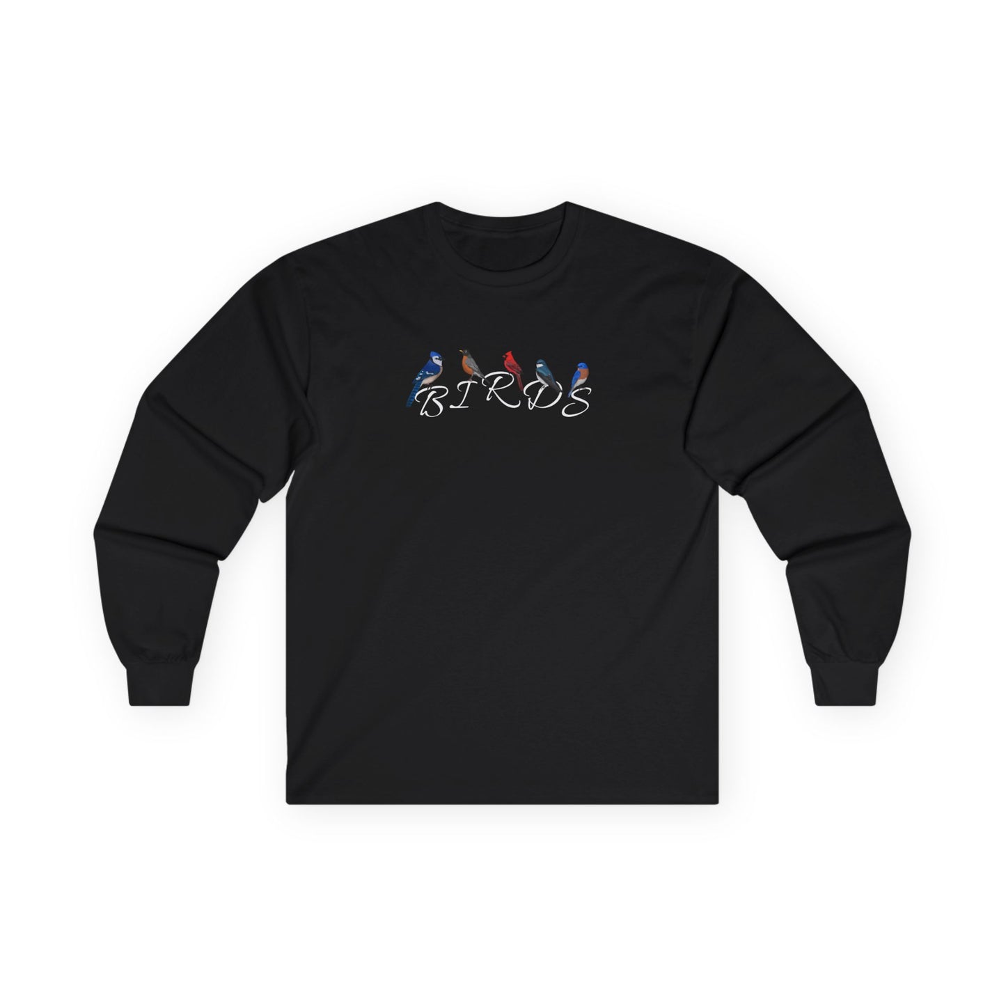Birds Blue Jay Robin Cardinal Tree Swallow Bluebird Birding & Birdwatching Bird Cotton Long Sleeve T-Shirt