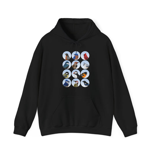 Birds Hoodie Bluebird Cardinal Blue Jay Robin Oriole Bird Lover & Bird Watcher