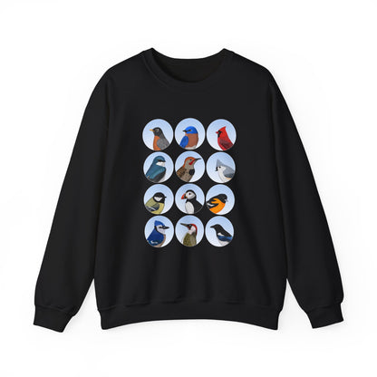 Birds Sweatshirt Bluebird Cardinal Robin Blue Jay Puffin Bird Watching & Bird Lovers