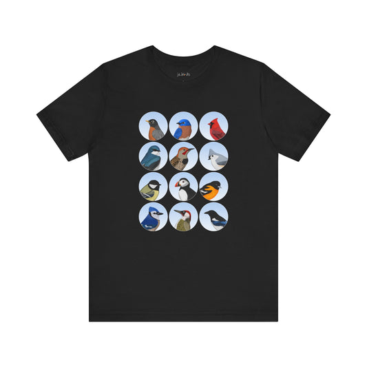 Birds T-Shirt Bluebird Cardinal Blue Jay Robin Bird Watcher Bird Lover