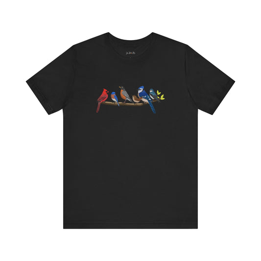 Birds on a Branch T-Shirt Bluebird Cardinal Blue Jay Bird Watcher Bird Lover