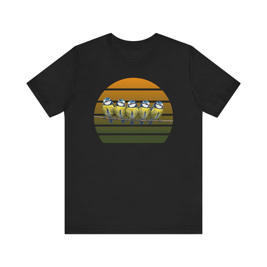 Blaumeisen Premuim T-Shirt | Geschenk für Vogelbeobachter | jz.birds